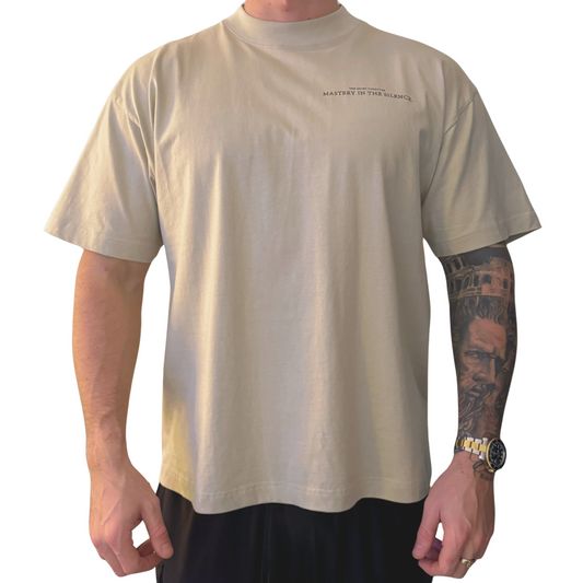 THE QUIET TAKEOVER, MASTERY IN SILENCE - Oversized Heavyweight Highneck T-Shirt